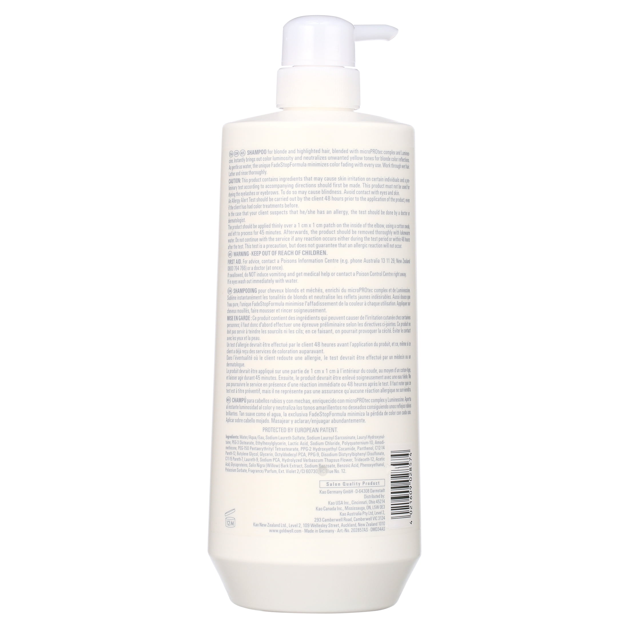 Goldwell Dualsenses Blonde Highlights Anti-Yellow Shampoo&Conditioner Liter Set