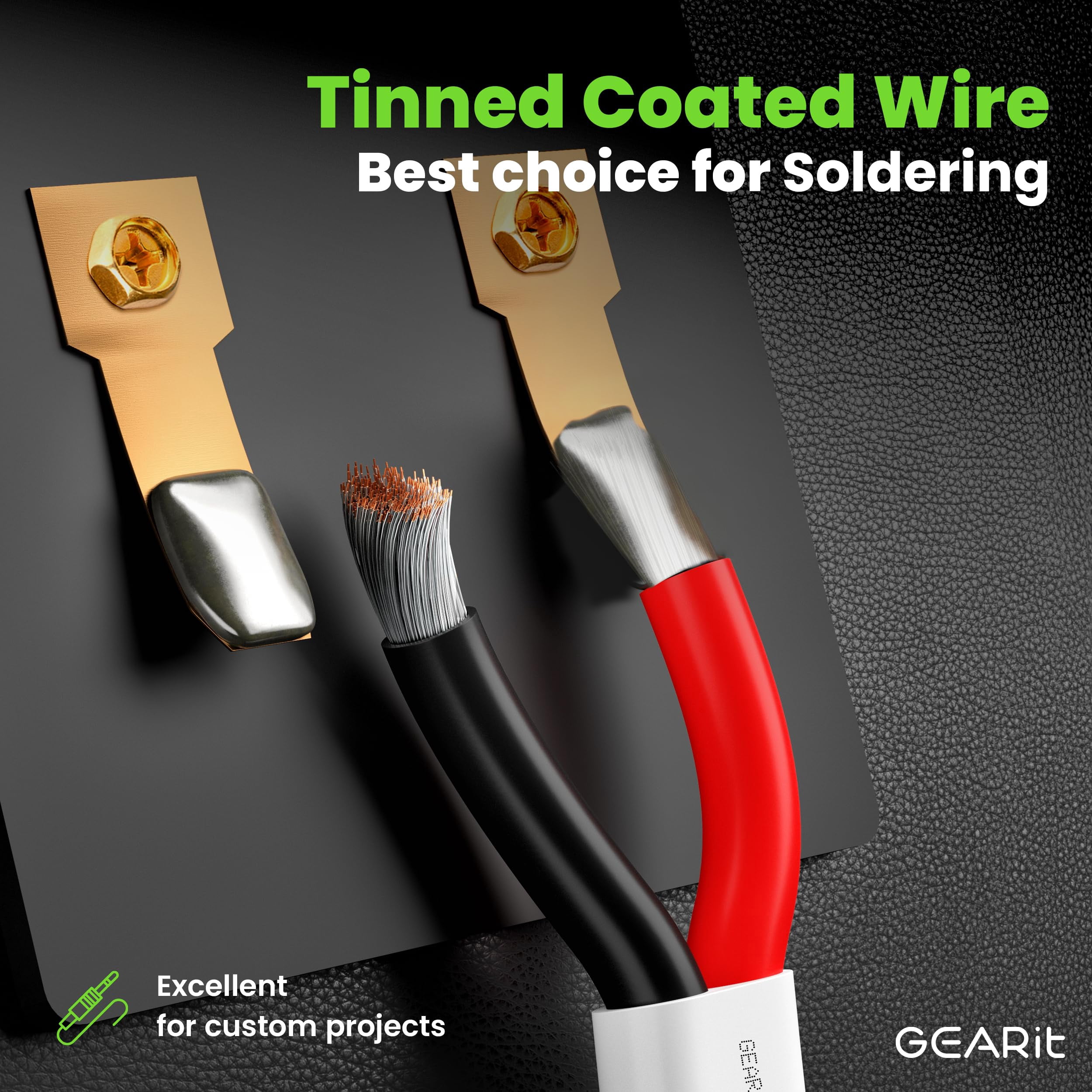 GEARit 8 Gauge Marine Wire, 8/2 AWG (50ft) Marine Grade Tinned Copper Oxygen Free, Duplex 2-Conductor Insulated Red & Black Electrical Cable for Boat, Automotive, RV, Camper, Trailer