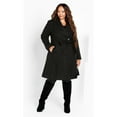 thumbnail image 2 of Avenue Women's Plus Size Isla Wrap Waist Tie Coat, 2 of 2