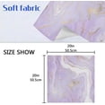 thumbnail image 5 of Coolnut Set of 1 Purple Marble Satin Napkin Square 20 Inches Table Napkins Soft Smooth Decorative Napkins for Wedding Banquet Party Decoration, 5 of 6