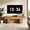 Natural, variant on Finmind 55" TV Stand for 55 Inch TV, Farmhouse Entertainment Center, Wooden Low Media Console for Living Room, Bedroom, Natural
