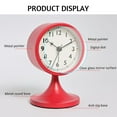 thumbnail image 5 of Vintage Alarm Clock High Precision Silent Bedside Night Light Loud Alarm Clock Bedroom Home Office Decor,Red, 5 of 9