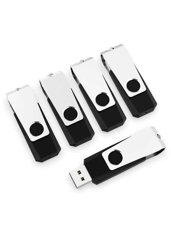 5 Pack 32GB USB Flash Drive KOOTION USB 2.0 Memory Stick Fold Storage Thumb Stick Pen Swivel Design