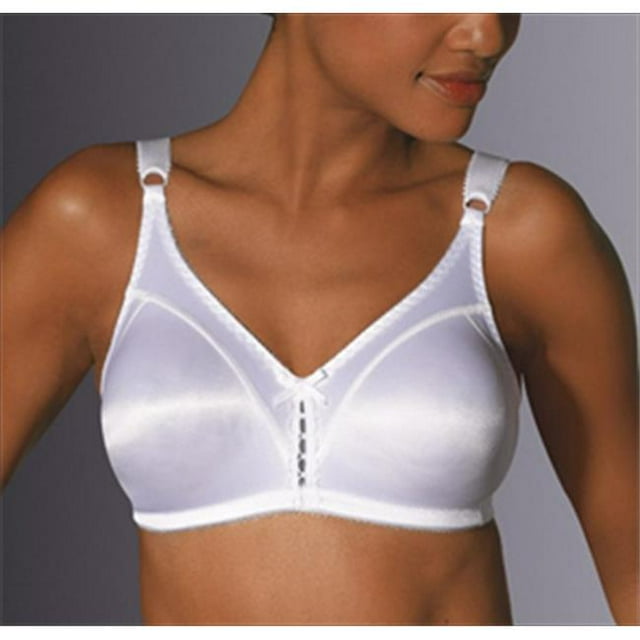 Bali 3820 Double Support Wirefree Bra Size 34D, White
