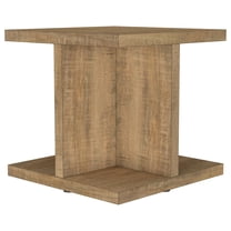 Cortona Square Engineered Wood End Side Table Mango