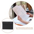 thumbnail image 3 of Miangastore Leather A4 File Folder Envelope Folder Case with Snap Closure for Receipt Contract File Organizer, 3 of 9