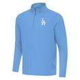 thumbnail image 2 of Men's Antigua  Powder Blue Los Angeles Dodgers Intent Quarter-Zip Top, 2 of 3