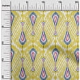 thumbnail image 1 of oneOone Georgette Viscose Fabric Big Motif Ikat Printed Craft Fabric BTY 42 Inch Wide, 1 of 4
