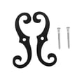 thumbnail image 1 of Fijaciones de persianas,Fijaciones de persianas de hierro fundido con tornillos de montaje,Herrajes decorativos para persianas en forma de S de 6,3 pulgadas,Abrazaderas para persianas, 1 of 8