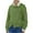 Green, variant on HNMKIU Solid Color Asymmetrical Button Front Open Cardigan Loose Fit Casual Knit Sweater Jacket Round Neck Outerwear for Women Black,L