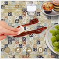 thumbnail image 6 of Pioneer Flower Floral Print Pattern Round Tablecloth 60 X 60 Inch, Wrinkle Resistant Wipeable Table Cloth for Kitchen Dining Picnic Patio Party, 6 of 6