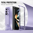 thumbnail image 2 of Allytech Galaxy Z Fold6 Case with Build-in Screen Protector, Stand Full Body Protective Bumper Anti-Scratch Camera Lens Protector Phone Case for Samsung Galaxy Z Fold6 - Purple, 2 of 7