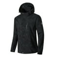 thumbnail image 4 of Mens Waterproof Jacket with Hood Antora Windbreaker Raincoat Full Zip Up Rain Coat for Outdoors Hiking Sports (S, Black), 4 of 5