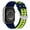 Bright Green-Blue, variant on Two-Tone Checkered Engraved Band Compatible with Apple Watch Bands for Men and Women, Bi Color Stylish Soft Silicone Sport Strap for iWatch Series Ultra/Ultra2/9/8/SE/7/6/5/4/3/2/1