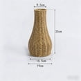 thumbnail image 2 of HuiXinOu Handmade Plastic Rattan Woven Vase Creative Flower Arrangement Container for Living Room Cabinet Dry Flowers Decorative Artwork Photography Prop, 2 of 2