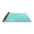thumbnail image 2 of Ahgly Company Indoor Rectangle Solid Light Blue Modern Area Rugs, 2' x 3', 2 of 4
