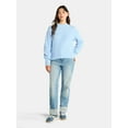 thumbnail image 2 of Time and Tru Women's Shaker Stitch Mock Neck Sweater, Midweight, Sizes XS-XXXL, 2 of 5