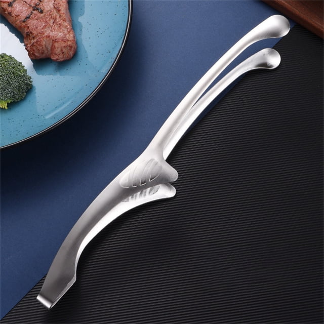 Xihbxyly Pinzas de Acero Inoxidable para Alimentos, Pinzas para Salchichas de Barbacoa, Antioxidantes, de Grado Alimenticio, Fáciles de Girar, Esenciales para Barbacoas, Duraderas para Asar Al Aire L