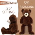 thumbnail image 6 of MaoGoLan 39" Giant Teddy Bear with Big Footprints Plush Stuffed Animals, 6 of 8