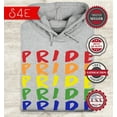 thumbnail image 2 of S4E Men's Pride Gay LGBTQ Rainbow Hoodie Sweatshirts XX-Large Sports Grey, 2 of 4