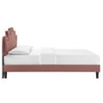 thumbnail image 3 of Modway Neena Performance Velvet Full Bed in Dusty Rose, 3 of 9