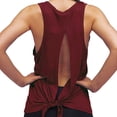 thumbnail image 3 of Exercise Tank Tops for Women Sleeveless Cropped Tank Tops Open Back Basic Undershirt Yoga Running Shirts for Women Plus Size Gym Clothes (Red,XXL), 3 of 7