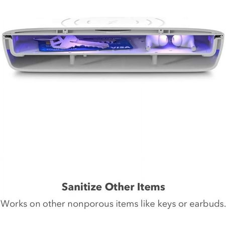 mophie - UV Sanitizer with Wireless Charging - White