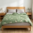 thumbnail image 5 of JOGZMZ Lightweight Summer Cooling Quilt Full Size Soft Breathable Skin-Friendly Air Conditioner Comforter Machine Washable All Season Bedspread for Twin Bed 55x79 Inch, 5 of 6