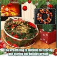 thumbnail image 7 of Homirary 1 Pc 30 in Christmas Wreath Storage Bag, Xmas Wreath Container with Sleek Zipper, Black Zipper and Handle, Transparent PVC Material, 7 of 7