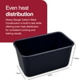 thumbnail image 4 of Zyliss Non-Stick 2lb Loaf Tin, Carbon Steel Dark Blue Bread Tin for Baking, Dishwasher Safe 3.86", 4 of 7