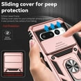 thumbnail image 5 of Elehold Rugged Case for Google Pixel 7 Pro 6.7 inch,Hybrid Shockproof Durable 2 in 1 Layers Protection PC+TPU Kickstand with Full Body Protection Support Magnetic Car Mount Stylish Phone Cas, Rosegold, 5 of 8