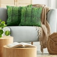 thumbnail image 5 of Ambesonne Green Throw Pillow Cover 2 Pack, Spring Forest Bush Rural, 20", Green, 5 of 7