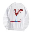 thumbnail image 1 of Sudadera con cuello redondo para mujer, ropa deportiva a la moda, jersey elegante, Tops para desplazamientos, uso diario, regalo de año Nuevo , l L, 1 of 8