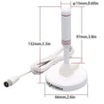 thumbnail image 2 of Antenne TV Portable Intérieur/extérieur avec Base Magnétique, Réception à 360°, Antenne TV Numérique Freeview, 4K 1080p VHF UHF (Blanc), 2 of 5