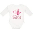 thumbnail image 3 of Inktastic I Love Ballet Girls Long Sleeve Baby Bodysuit, 3 of 5