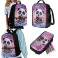 thumbnail image 4 of Yuyamidu Cute Capybara School Backpack Set 3Pcs Lightweight Casual Daypacks with Lunch Bag Pen Bag Set Lightweight Portable Lunch Box Elementary Middle School Kids Backpack, 4 of 7