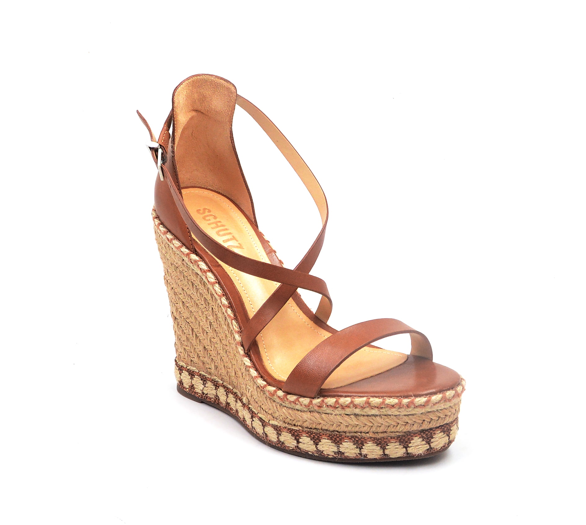 tan leather platform sandals