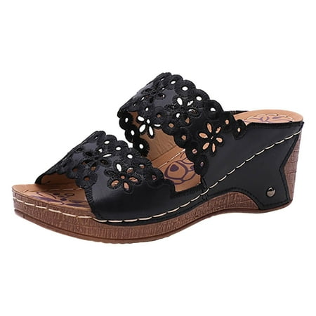 

Summer Wedge Slippers Women s Casual Sandals Beach Sandal Breathable Shoes