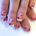 thumbnail image 2 of Fofosbeauty 24pcs Press on Nails,Supremely Fit Artificial Acrylic Nails Stick on Nails,Glue on Nails for Women Gift,Square Fall Winter Maple Leaves Fall Falling Leaves, 2 of 9