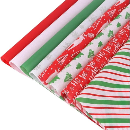180Sheets Christmas Tissue Paper Gift Wrapping Paper Assortment Color Xmas Gift Wrap Tissue Paper for Christmas DIY Crafts Birthday Holiday Decoration,20" X 20"