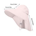 thumbnail image 3 of Sun Hats for Women with Neck Flap Ponytail Hole Women Sun Hats Rollable UV Protection Fishing Hats Wide Brim, 3 of 7