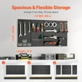 thumbnail image 4 of Metal Pegboard Panels 4 Pcs 24" x 12" Wall Organizer for Garage Tool Storage With Accessories, 4 of 9