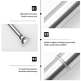 thumbnail image 3 of FONWILYO Flexible Adjustable Stainless Steel Curtain Rod for Window Security and Bathroom Use, 3 of 8