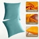 thumbnail image 3 of 2 fundas de almohada de terciopelo para sofá, funda de cojín decorativa cuadrada sólida para dormitorio y coche., 3 of 5