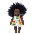 thumbnail image 2 of Muñeca de Vinilo Realista Africana Fiudx 12 Pulgadas Con Ropa A Regalo Lavable Para Niños, 2 of 6