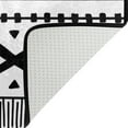 thumbnail image 5 of Dreamtimes Ethnic Geometric Bohemian Non-Slip Area Rug 36"x24", Black White Stripes Floor Carpet Comfort Floor Mats Decor for Indoor Front Porch,Living Room, Bedroom,Kitchen, 5 of 7