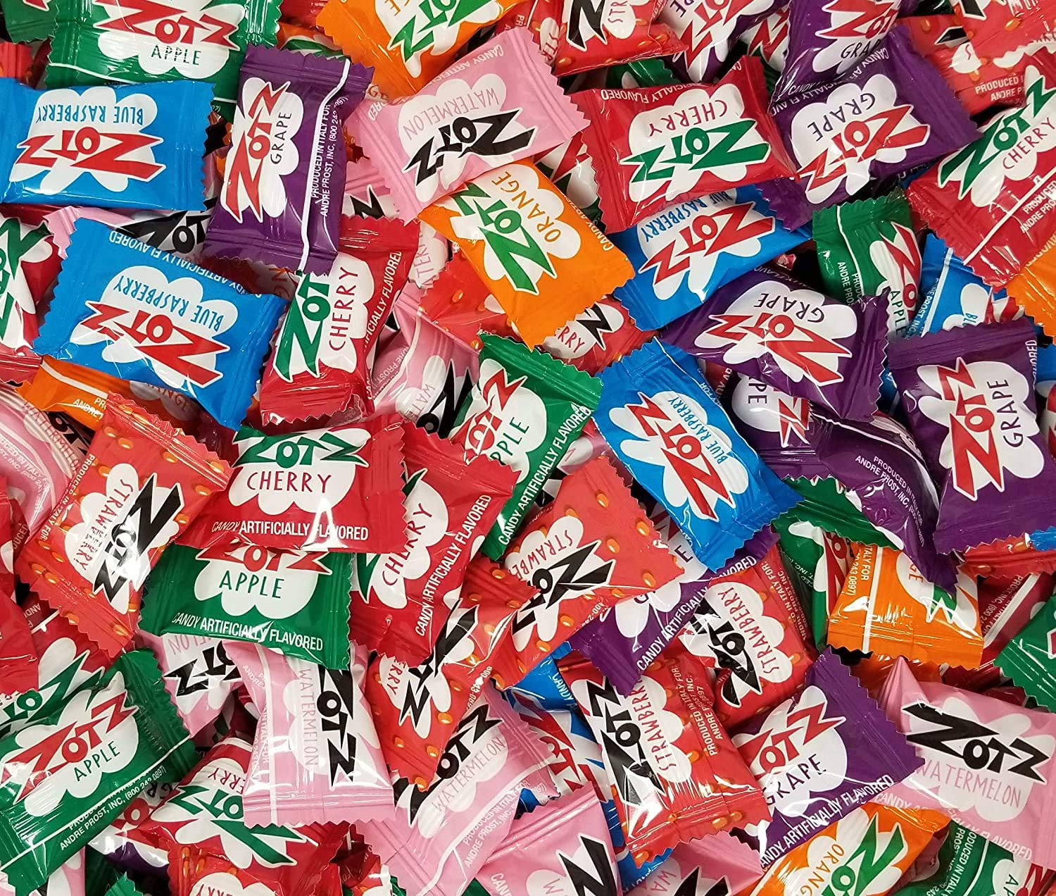 Zotz Fizz Power Candy, Assorted Flavored, Bulk Pack 2 Pounds