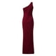 thumbnail image 4 of Vestido de noche con volantes y hendidura sexy de color sólido con hombros inclinados sin mangas para mujer Fridja  hjkh646, 4 of 8