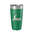 thumbnail image 1 of Lake Isabella Map Tumbler Travel Mug Insulated Laser Engraved Coffee Cup California 20 oz Green, 1 of 1