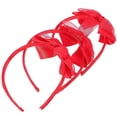 thumbnail image 2 of Bowknot Hair Hoops 3Set Red Headdresses Women Party Accessory Holiday Gathering, 2 of 4